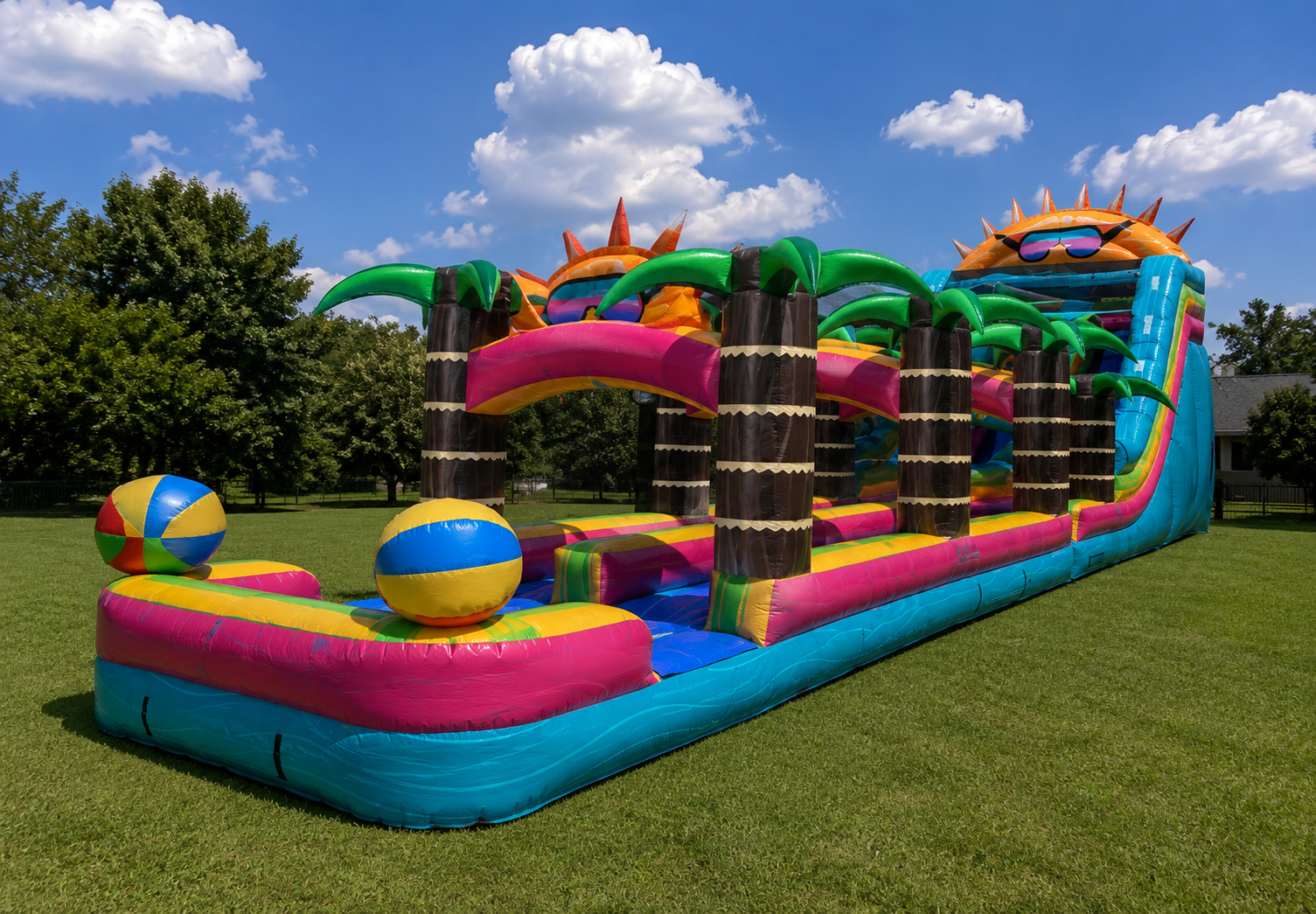 22ft Tropical Run Slip & Slide