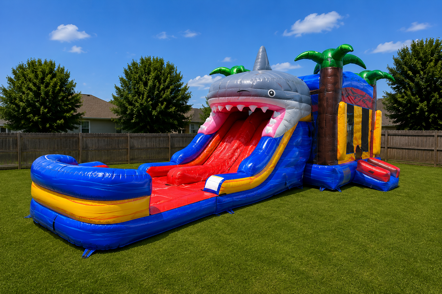 Shark Attack Combo Bounce House