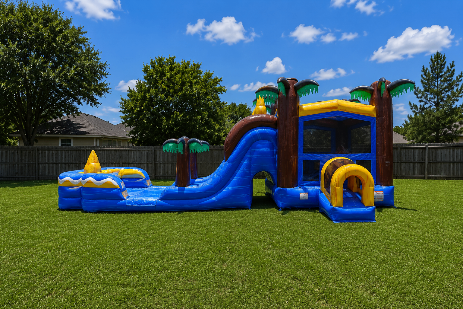 Tropical Volcano Combo Bounce House