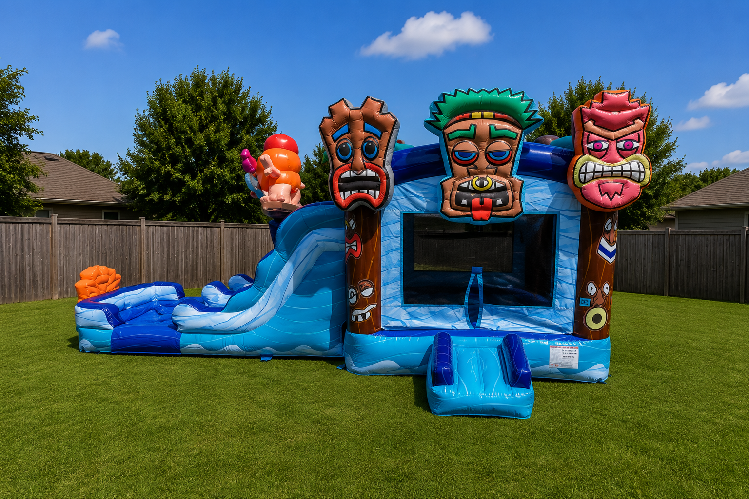 Tiki Island Combo Bounce House