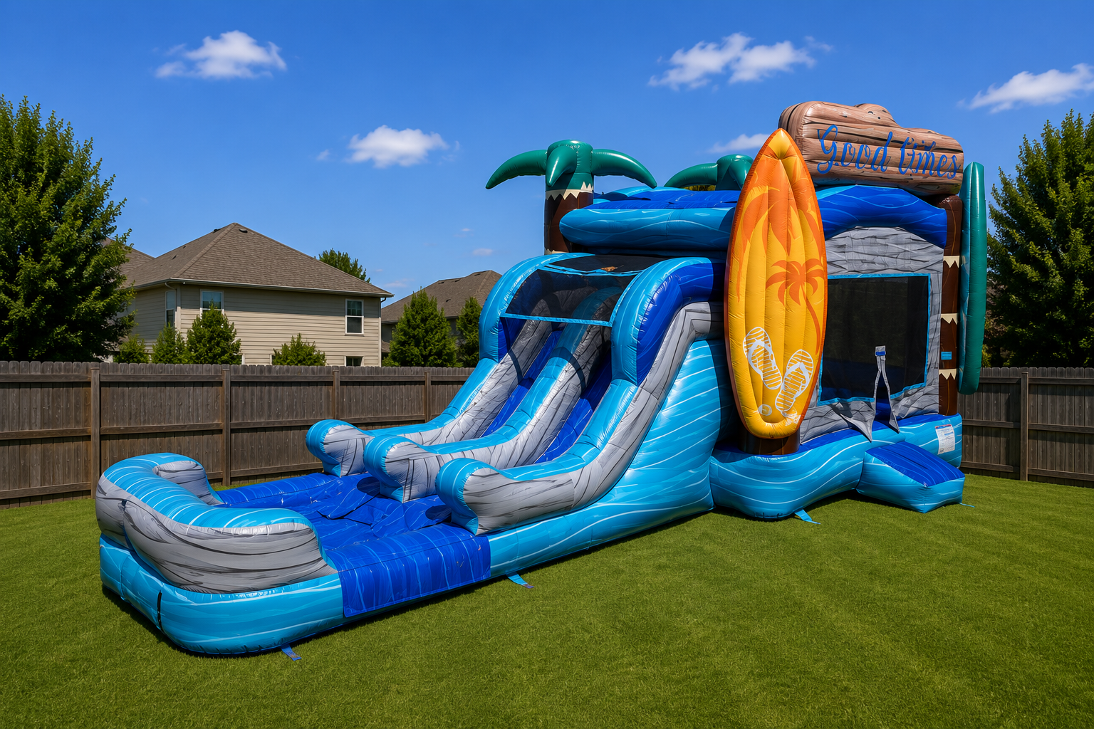 Good Times Surf Combo Bounce House