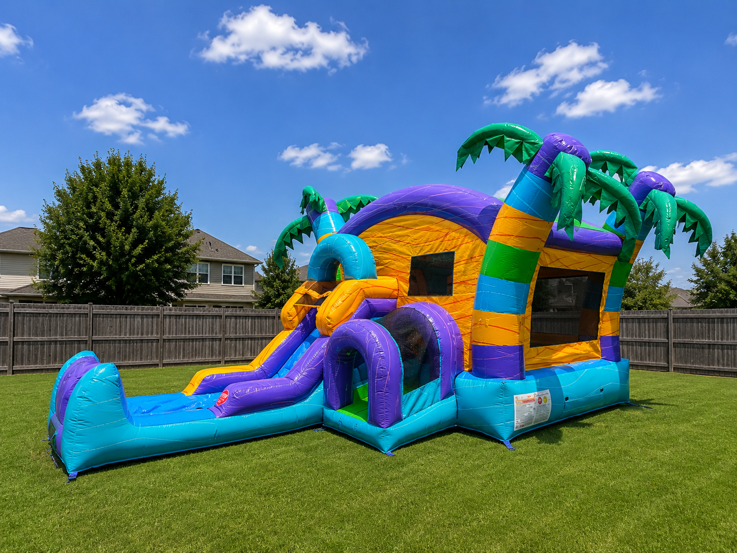 Tropical Palm Combo Bounce House