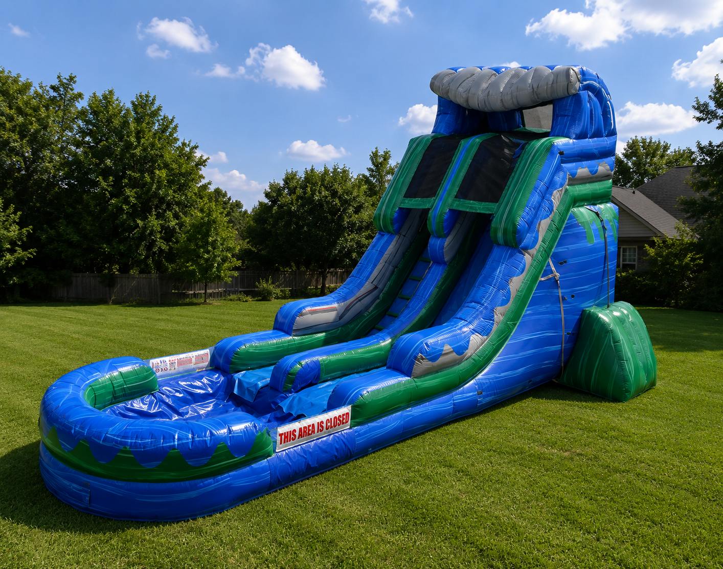 18ft Blue Crush Water Slide