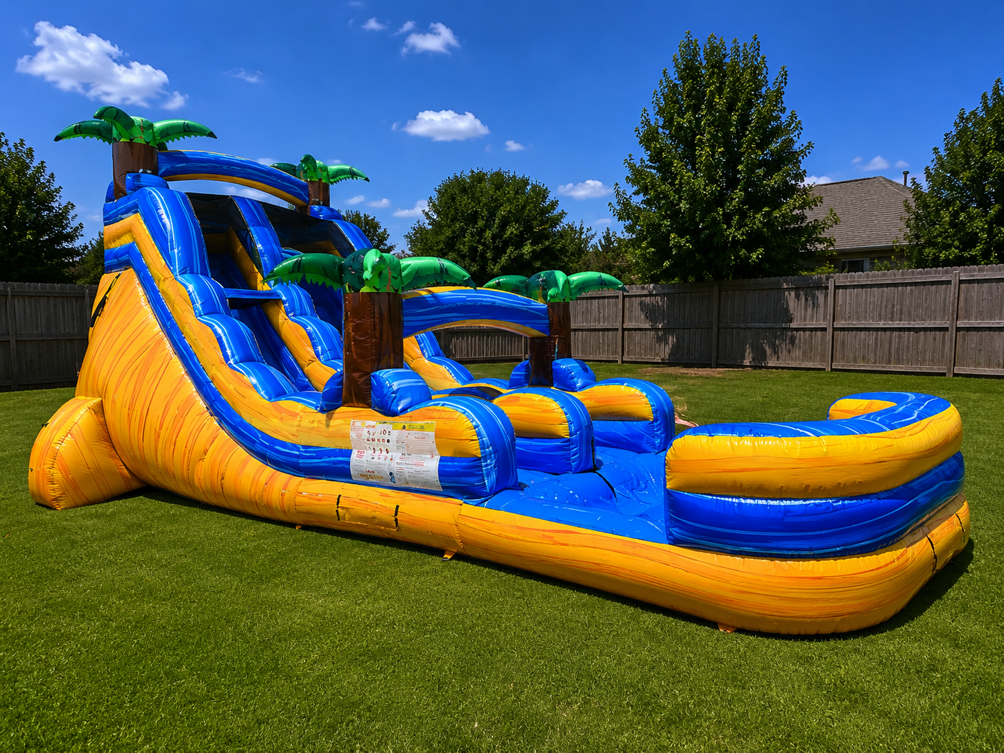 20ft Sunset Palm Water Slide