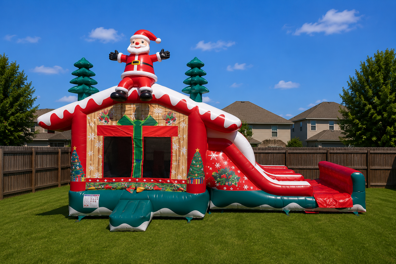 Santa Christmas Combo Bounce House