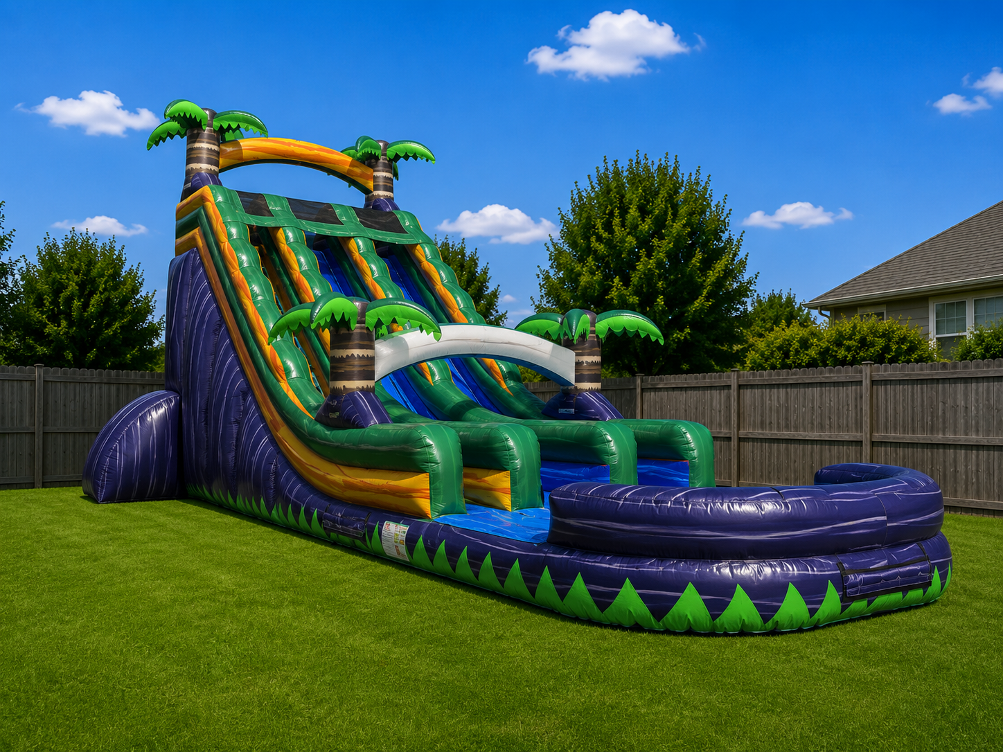 22ft Party Gras Water Slide