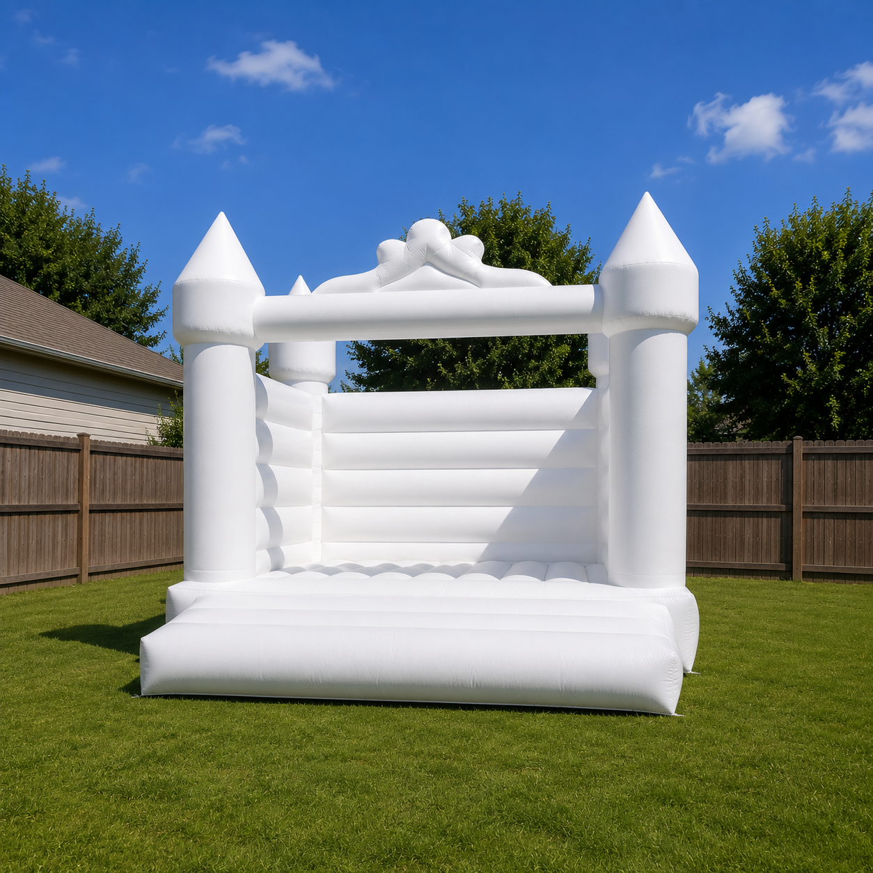 White Wedding Castle Bounce House
