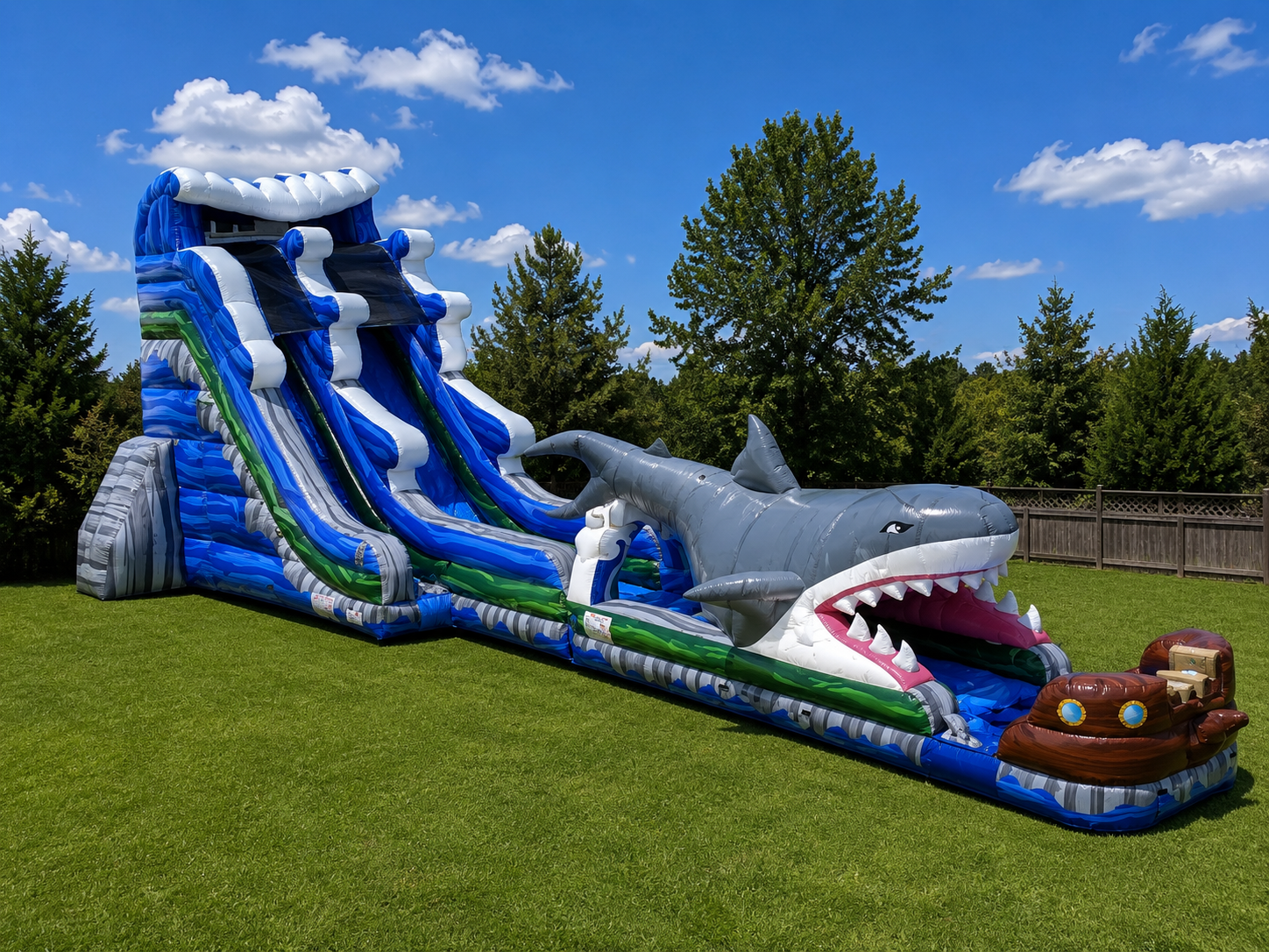 23ft Shark Bite Water Slide