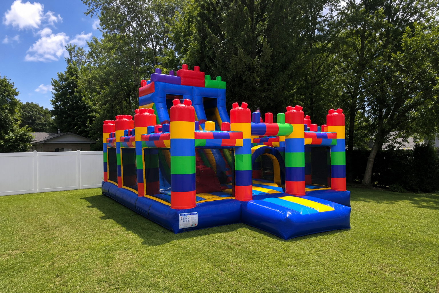 Building Blocks Obstacle Combo Bounce House