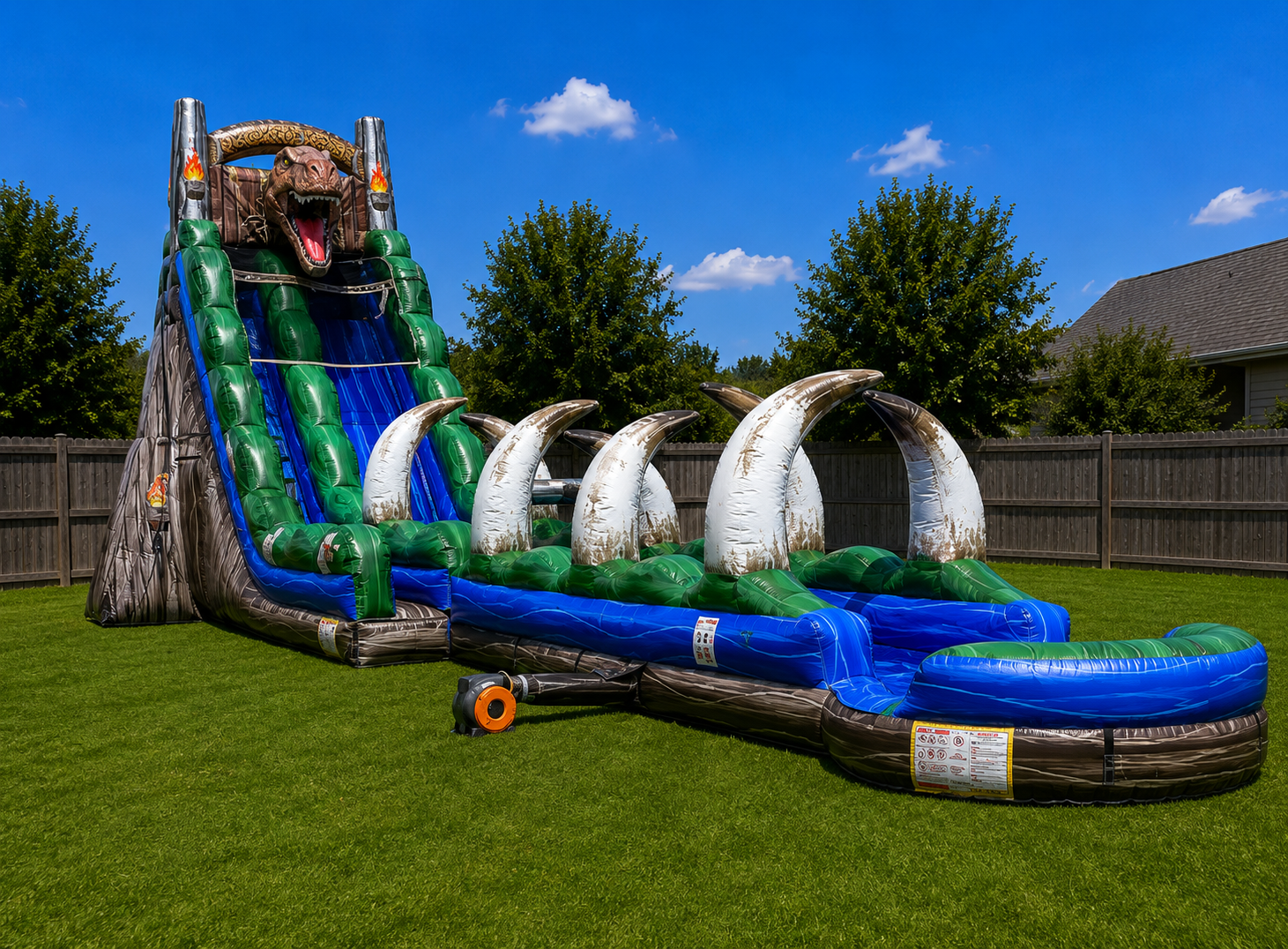 23ft Jurassic T-Rex Run Slip & Slide