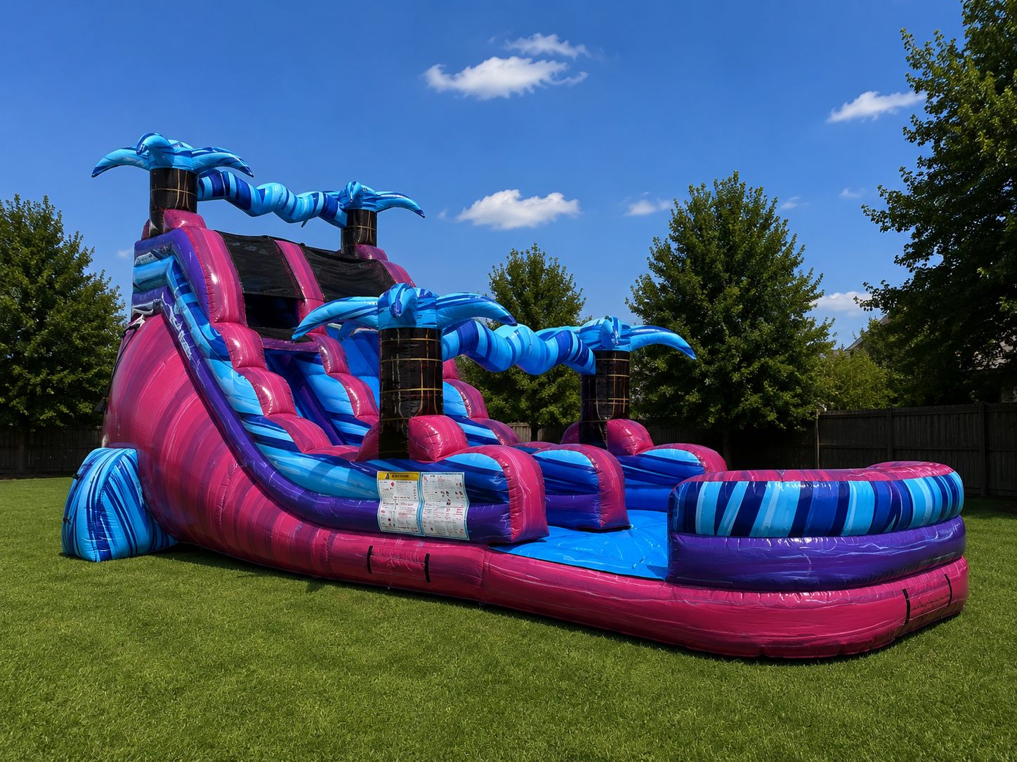 20ft Berry Palm Water Slide