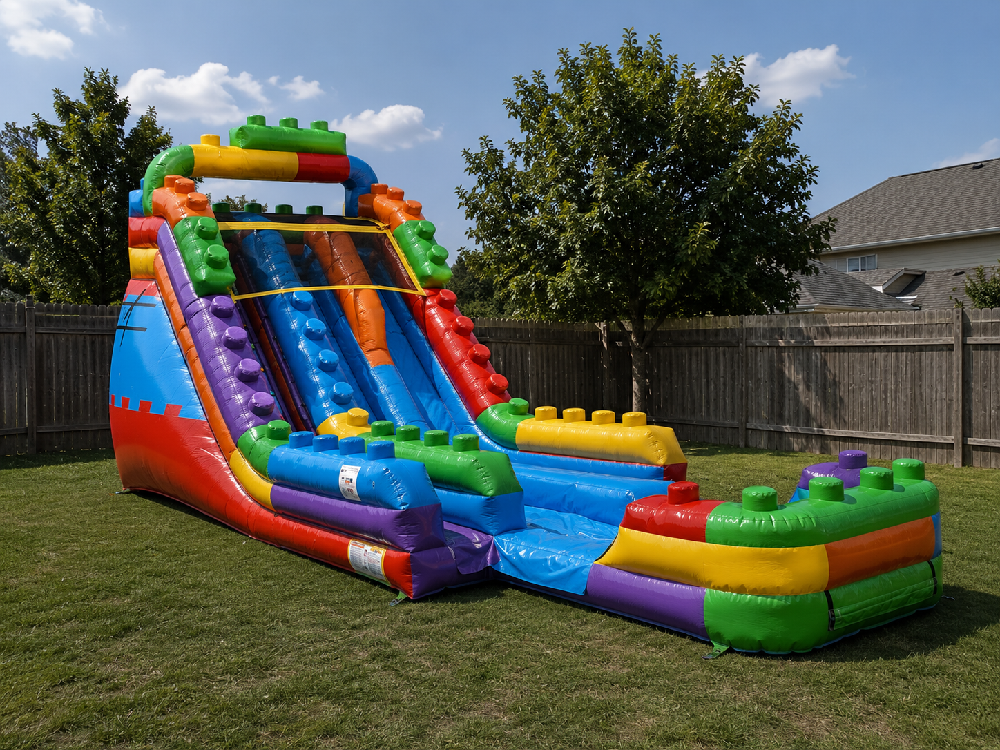 18ft Building Blocks Water Slide