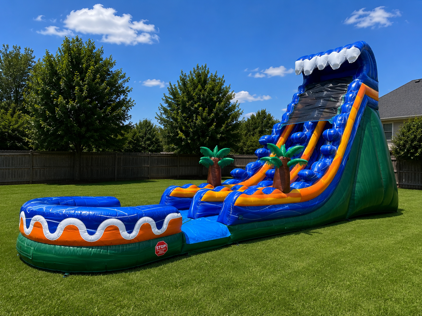 20ft Tropical Wave Water Slide