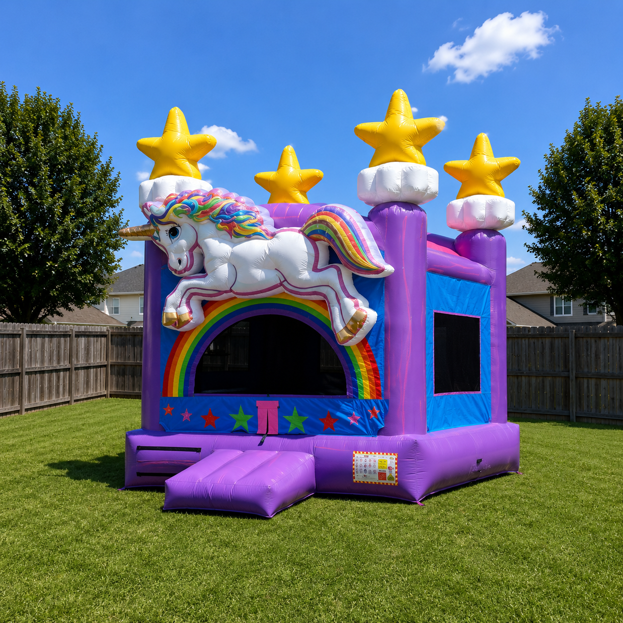 Unicorn Rainbow Bounce House