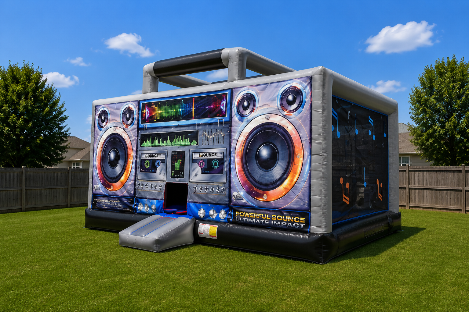 Boombox Radio Bounce House