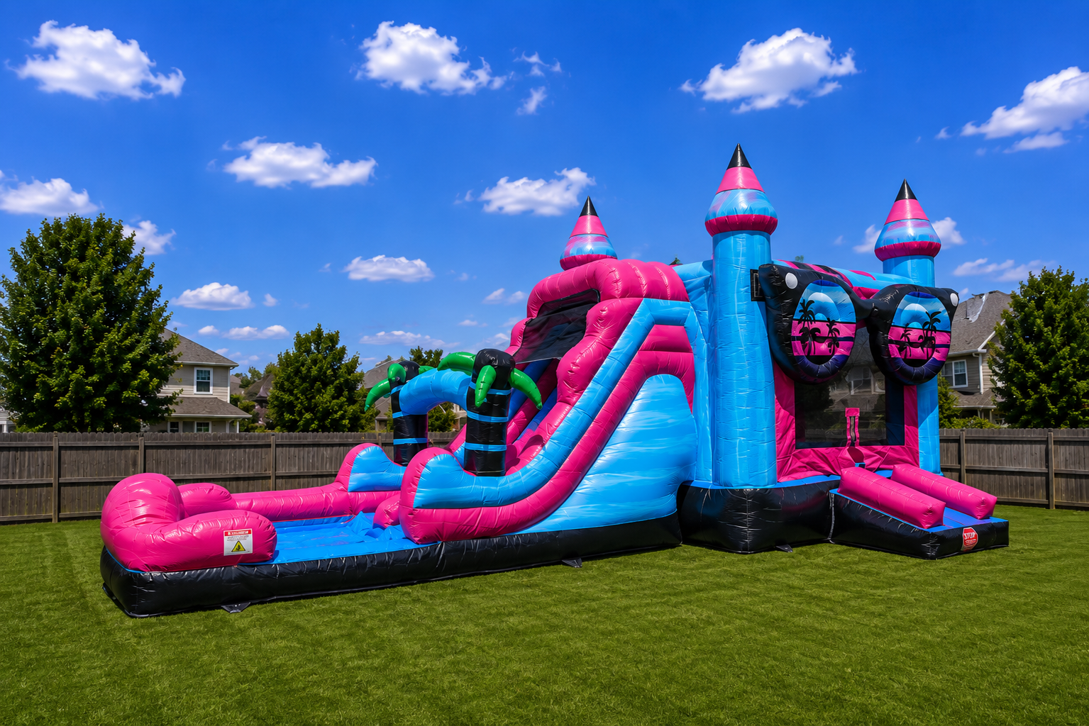 Tropical Splash Combo Bounce House