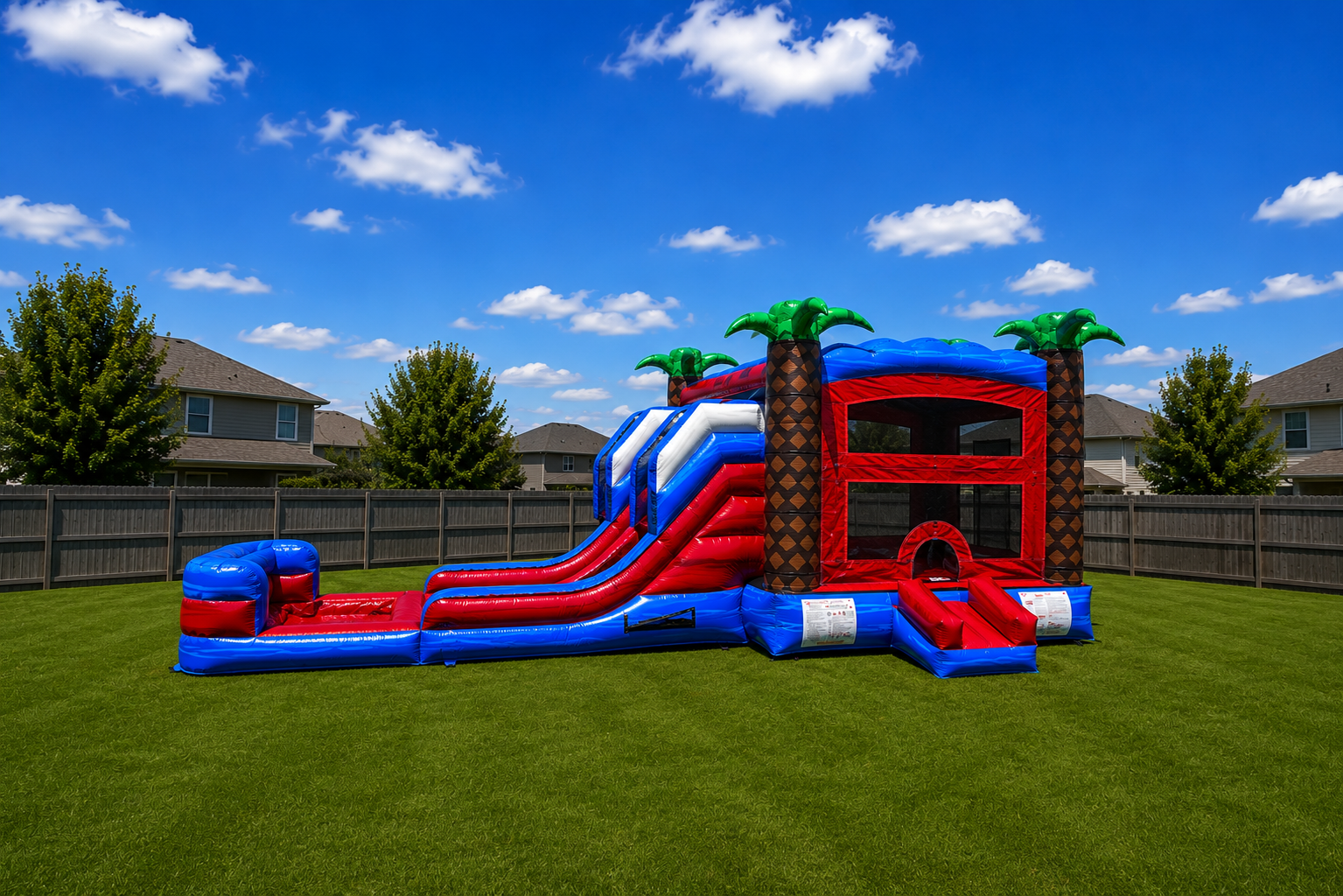 Tropical Palm Combo Bounce House