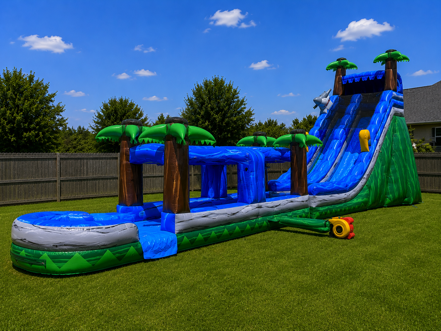 23ft Tiki Palm Run Slip & Slide