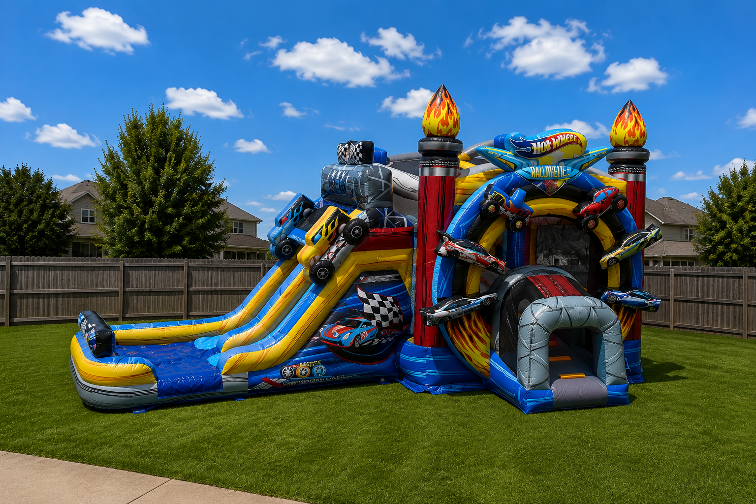 Hot Wheels Racing Combo Bounce House