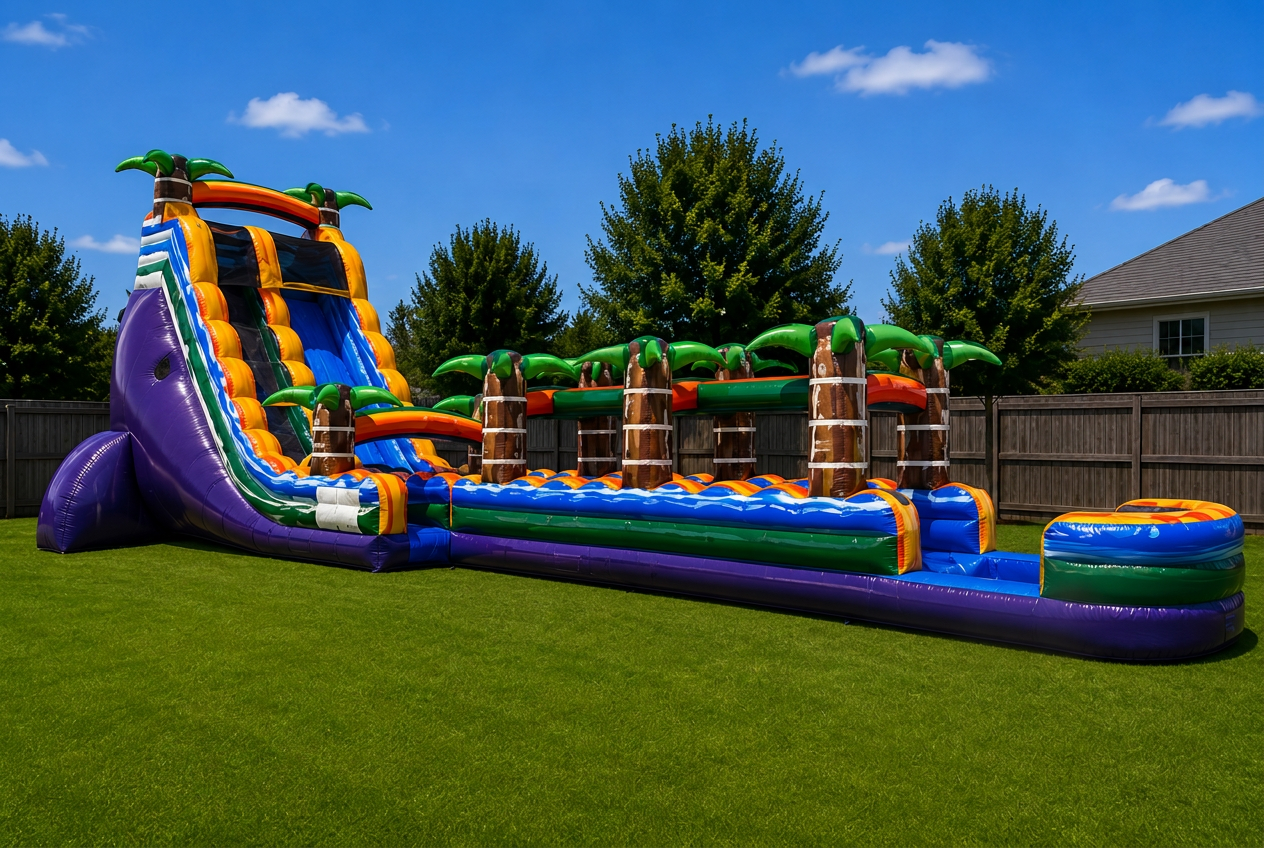 22ft Purple Palm Run Slip & Slide